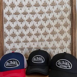 Von Dutch Men's Trucker Cap - Blue, Black, and Red